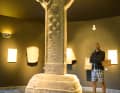 The "Cross of the Holy Scriptures" was created in the tenth century. The original is now protected from the weather in the Clonmacnoise visitor centre