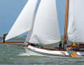 Plenty of wind: regatta of historic aaken on the Markermeer