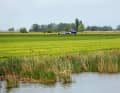 Typical picture in Friesland, which is criss-crossed by water