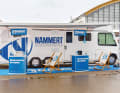 Ob auf der Interboot in Friedrichshafen, der Boot & Fun inwater in Werder oder anderen Events, das gebrandete Wohnmobil Knaus Sun I 900 dient seit 2019 als Blickfänger und Ansteuerungspunkt für Nammert-Kunden