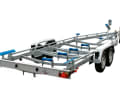 Trailer (steel): TPV, BA 3500L, unladen weight: 662 kg, payload: 2838 kg, up to 8,500 mm boat length, from € 4,999