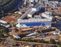 The shipyards of Nobiskrug in Rendsburg.
