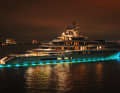 After successful seatrials, the Oceanco sets sail. Her owner lives on board his yachts all year round.