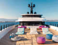 Bathing fun: The open foredeck is private and quiet