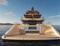 Beach club de luxe: view of the stern.
