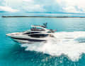 Full speed ahead: If the weather permits, you can steer from the flybridge