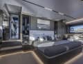 Kelly Hoppen designed the interior. Here is the master suite.