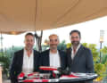 Matteo Magni, CEO and President of Sacs Marine, Claudio Domenicali, CEO of Ducati, and Nicola Antonelli, Chief Growth Officer of Sacs Marine (from left).