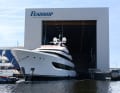 Project 827 sets off from Amsterdam for sea trials. Feadship will primarily challenge the diesel-electric hybrid system.