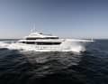 Die Motoren drehen auf, maximal schafft die Heesen 15,5 Knoten.