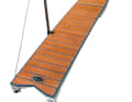 Handrails guarantee more safety when going ashore or getting back on board