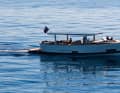 Ready to go: With fully charged batteries, we set off from the harbour out to sea.