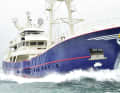 „Scintilla Maris“ ist ein 46 Meter langer Explorer mit Fischereivergangenheit und entsprechenden Hochseegenen.