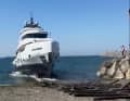 "Dolce Vento": The 24 metres slid from the helgen into the water on the Turkish Black Sea coast to ...