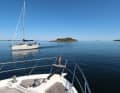 If there is no wind, sailors in the archipelago also have to motor.