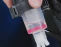 Loosen the fuel filter. If the float (red) rises to the surface, water has entered the system.
