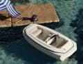 As an electric tender, the AMY 395e is designed for short trips between a yacht and the shore.
