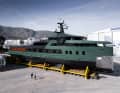 Den 58 Meter langen Stahl-Alu-Explorer zeichnete Azure Yacht Design. Gebaut wurde er in Antalya.