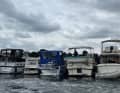 Seite an Seite wurden die 264 Boote vertäut