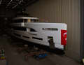 At the starting line: Just before the launch, the bow is adorned with the Turkish flag.