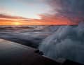 Morgendämmerung über dem Skagerrak: Der Abglanz der Sonne ist bereits über dem Horizont erkennbar