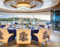 Lunch-Time: Auch hier in der Rotunde der Skylounge können sich alle Gäste gemeinsam auf die Künste des Chefs freuen