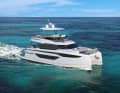 Prestige M 48 (length: 14.79 m, width: 6.00 m, displacement: 17,480 kg, engine: 640 hp, CE category: B12/C14/D16)