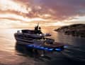 Flexibility is also the guiding principle on the outdoor decks. The bow area can serve as a sun lounge, be transformed into an open-air fitness area, or be used as an open-air cinema.