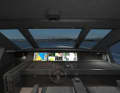 Darkened bridge with driving position
