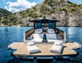 Wallywhy 100: While the stern with its beach club looks open and inviting...