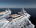 The 60-metre explorer "After You" (right) acts as the mother ship and "Emotional" as a 53-metre-long supply vessel - for one owner.