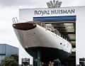 ... and afterwards when leaving the shipyard hall