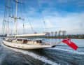 The "Athos" schooner was extended by 1.25 metres at Huisman.