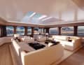 SeaXplorer 75: The bright observation lounge extends across the bow.