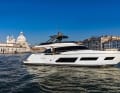 The Ferretti 670 in front of St Mark's Basilica