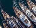 Sailing giants from a bird's eye view.