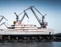 Technical launch of the 78 metre long Amels with Øino lines