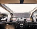 Steuerstand: Die moderne und ergonomische Brücke entwickelte Azimut zusammen mit Simrad-Naviop.
