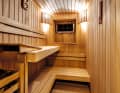 Indispensable: As the "Big Joy" owners also cruise the Mediterranean in autumn and winter, the sauna was an important item on the packed list of duties.