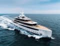 „Viva“: Das dieses Jahr abgelieferte 94 Meter lange De-Voogt-Azure-
Design stammt aus Feadship-Hallen und ist die größte Yacht der Show.