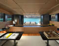 The view of the stern from the glass saloon