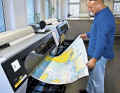 The classic large-format nautical chart is produced on special paper using special printers. As the A2 pleasure craft charts are no longer available, pleasure boaters can have A1 charts printed to order.