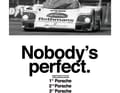 Das legendäre Porsche-Plakat nach dem Le-Mans-Sieg 1983.