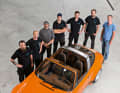 Team DTW: Swen, Daniel, Mike, Max, Chris-tian W., Christian K. und Stephan planten und bauten den Porsche 964 F300.