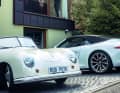 Evolution: Mehr als sechs Jahrzehnte trennen die beiden Cabriolets: den Porsche 356 aus dem Jahr 1950 und den Porsche 911 4S (Typ 991) von 2014.