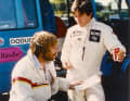 Manx-Rallye mit Jürgen Barth als Beobachter. Hier im Austausch mit Christian Geistdörfer.
