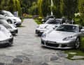 Porsche 918 Spyder, Porsche 911 Spirit 70, Porsche Macan-Modell, Porsche 911 GT3, Porsche Carrera GT (l-r) | Porsche AG