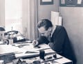 Herbert Aust (1919–1992) war bis Anfang der 1950er-Jahre als Grafikdesigner bei der Firma Gebr.
Metz angestellt und für Porsche tätig.
Danach wechselte er in die Selbstständigkeit und befasste
sich vornehmlich mit Werbegrafik | Privat, Unternehmensarchiv
Porsche AG
