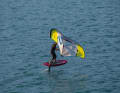 2. move the back foot slightly towards the leeward edge and initiate the turn to leeward by carefully loading the edge