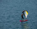 3. because you have very little drag on the foil, the wing does not have to produce constant propulsion to stay in the air...